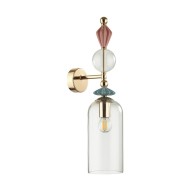Бра 4855/1WA CLASSIC ODL_EX21 29 золото/разноцветн./керамика/стекло E14 1*40W BIZET