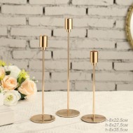 Подсвечники 3 штуки набор бронза / HA-31  металл 719171