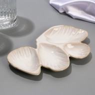 Менажница "Белая раковина", 12 х 20 см   7337007