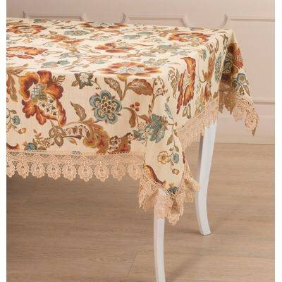 СКАТЕРТЬ 140*180 СМ. 100% ХЛОПОК, КРЕМОВАЯ 850-835-61