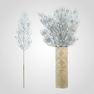 Ветка искусственная 0529-3сереб