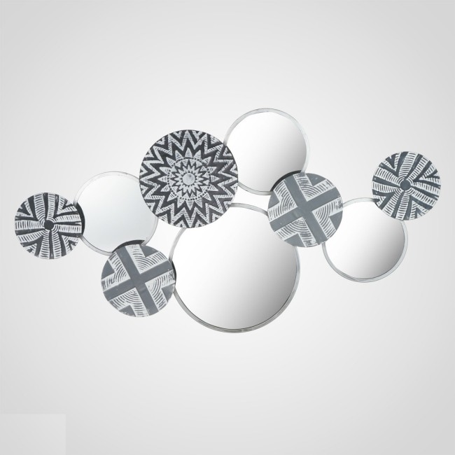 Интерьерное Металлическое Панно с Зеркалами 65 x 123,5 см. SP21TE580