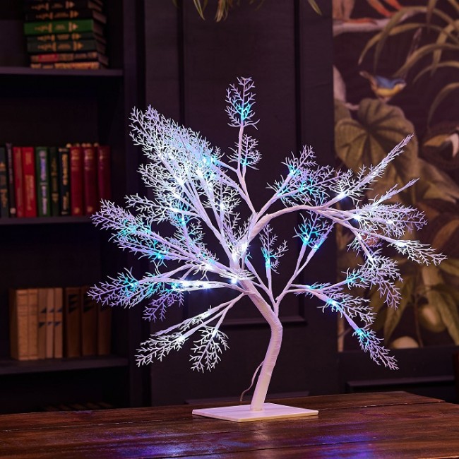 Дерево светодиодное "Морозко" ULD-T3550-054/SWA WHITE-BLUE IP20 FROST 50 см. 54 светодиода