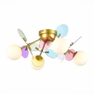 Светильник потолочный SLE2502-202-04 Золотистый/Разноцветный G9 4*5W