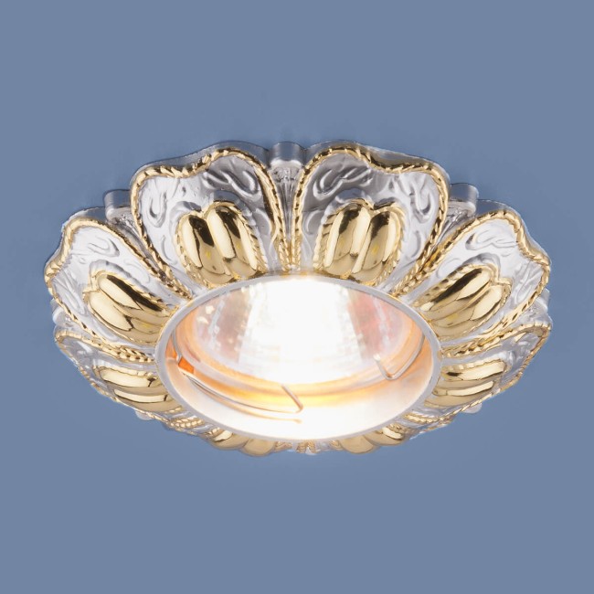 Точечный светильник 7215 MR16 перламутровый/золото