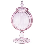ВАЗА ДЕКОРАТИВНАЯ "CANDY BAR" ДИАМЕТР=15 СМ. ВЫСОТА=28 СМ. ЦВЕТ: РОЗОВЫЙ САХАР 862-263