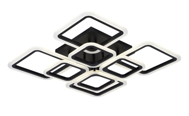 Люстра 3012/4+4 BK 192W 3000K-6500K