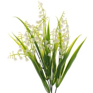 Цветок искусственный "Ландыш" 756146 L15 W15 H36 см