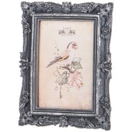 ФОТОРАМКА "ЦВЕТОЧКИ" ДЛЯ ФОТО 10Х15, L-15 W-2 H-20 СМ ЦВЕТ: СЕРЕБРО ЧЕРНЁНОЕ С ПОСЕРЕБРЕНИЕМ 169-916