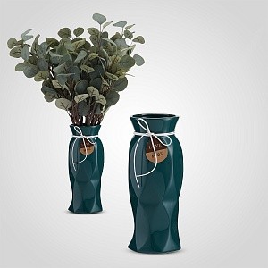 Ваза Интерьерная Керамическая "Love" 103L-1 Зеленая 30см