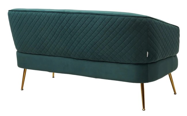 Скамья CIAO BLUVEL-78 Зеленый, велюр / золотой каркас 629M04957