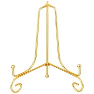 ПОДСТАВКА ДЛЯ ТАРЕЛОК 244-110 17*11 СМ. ВЫСОТА=16 СМ. ЦВЕТ - ЗОЛОТО