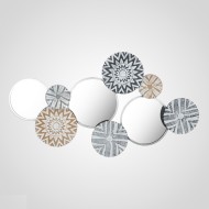 Интерьерное Металлическое Панно с Зеркалами 63.5x113 см. SP21TE582 Интерьерное Металлическое Панно с Зеркалами 63.5x113 см. SP21TE582