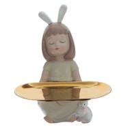 Фигурка декоративная "Девочка" 787069 L18 W13 H21 см