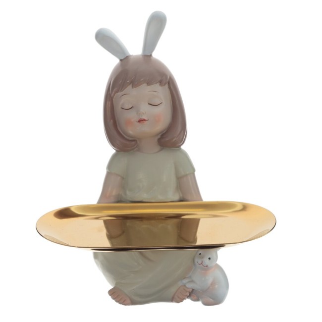 Фигурка декоративная "Девочка" 787069 L18 W13 H21 см