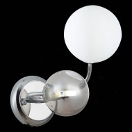 Бра SLE220911-02 Хром/Белый, Дымчатый G9 2*5W