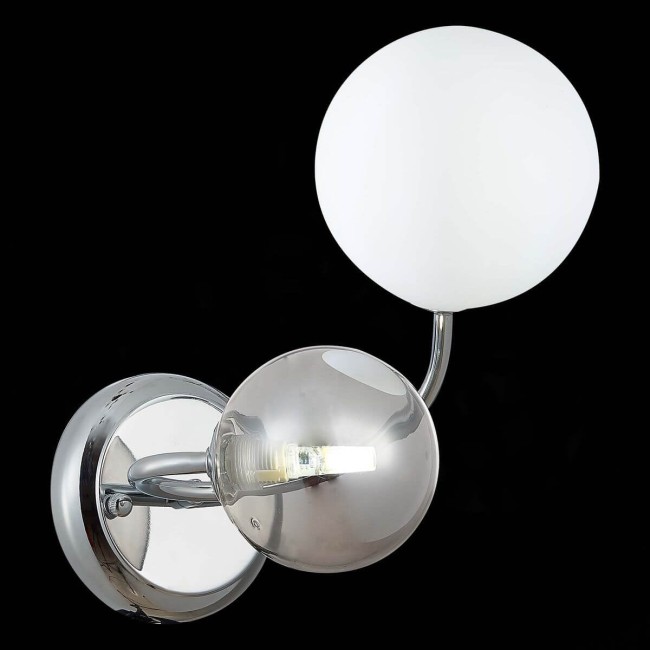 Бра SLE220911-02 Хром/Белый, Дымчатый G9 2*5W