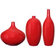 Ваза интерьерная №35 28382 (в наборе 3 шт), высота 330 мм гипс 01092489