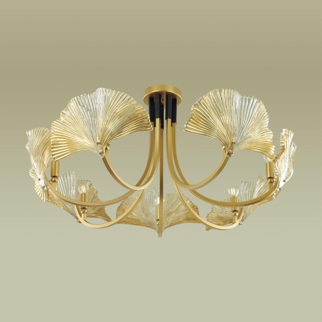 Люстра СОНЕКС 4870/7 HALL ODL_EX22 13 золотой/чёрный/стекло VENTAGLIO