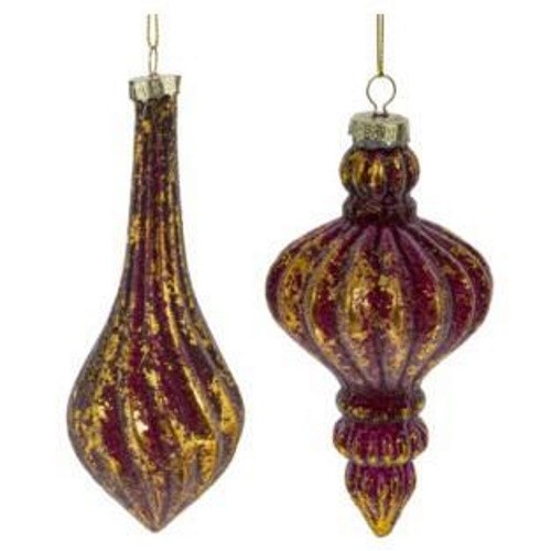 Украшение новогоднее "Орнамент", 7*7*16см, стекло 793024