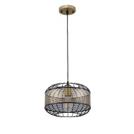 Подвесной светильник 30138/1MBK+GD