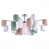 Светильник потолочный SLE300602-17 Хром/Белый,Бежевый, Зеленый E14 17*40W