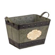 Кашпо мет. Корытце с ручками 22х14х14 (мал) 17M1288 71374