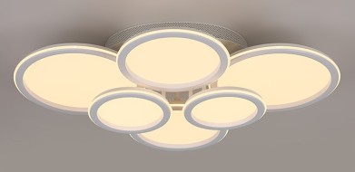 Люстра 9301/2*3 WT 204W 3000-6000K