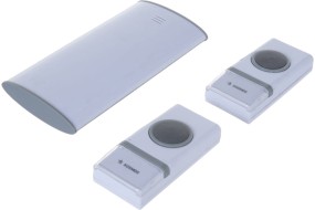 Звонок б/пров Космос KOC_AG307C2, 150м, 32 мелодии, доп. кнопка IP54