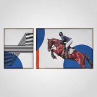 Набор из 2шт панно с наездником 8257-124