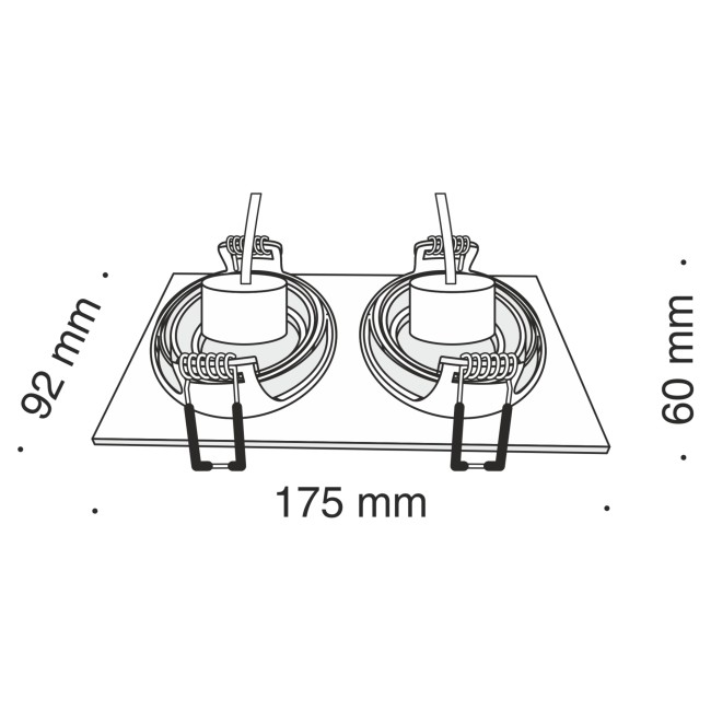 Встраиваемый светильник DL024-2-02W GU10