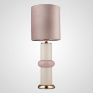 Настольнаяя лампа JM6797 Керамическая с Бархатным Абажуром 63 см