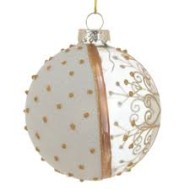 Украшение новогоднее "Шар", 8см, стекло 791305