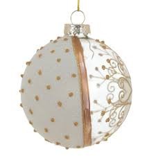 Украшение новогоднее "Шар", 8см, стекло 791305