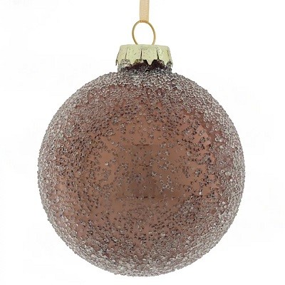 Украшение новогоднее "Шар", 8см,  стекло 754048