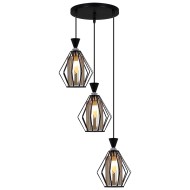 Cветильник подвесной 00305-0.9-03 BK+WH