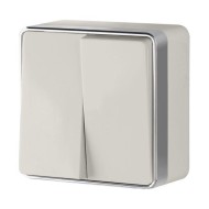 Выключатель двухклавишный Gallant слоновая кость W5020003
