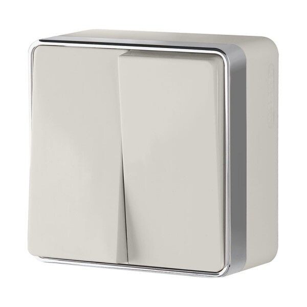 Выключатель двухклавишный Gallant слоновая кость W5020003