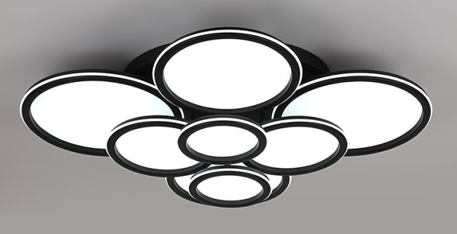 Люстра 9301/2*4 BK 304W 3000-6000K