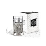 Набор для чая "60 лет Советский" никель с чернением НБС 7408/154