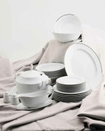 Столовый сервиз 6/25 ; "LOUISE", декор "Отводка платина" БТФ1232