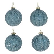 Украшение новогоднее "Шар", 8см, стекло 793020