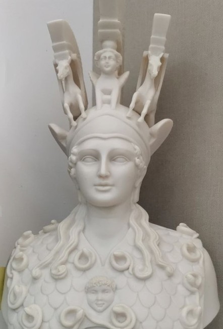 Бюст Афины №186 С22 белая код 47