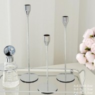 Подсвечники 3 штуки набор / HA-05 / серебро 719145
