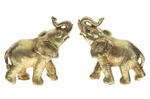Фигурка декоративная "Слон", набор из 2-х шт, L10 W5,5 H10 см 784169
