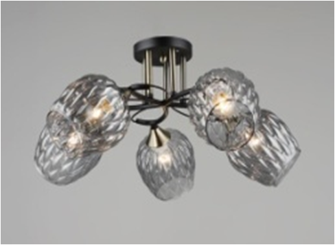 Люстра 1717/5 BK+AB