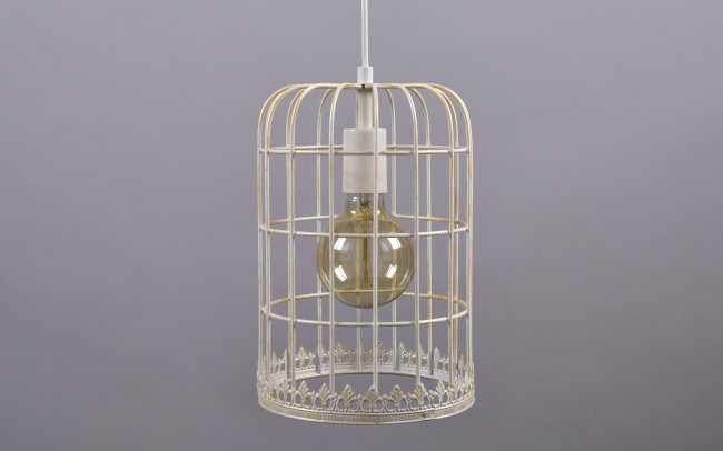 Светильник "Клетка" РС21179 WT+FG/1P