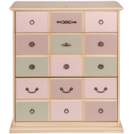 Комод "Пандора"-3 с 3-мя ящ.(Айвори(АС), цв.фасада Акварель) 11437