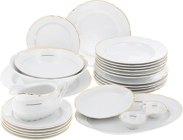 Столовый набор 6/24; "Constance", декор "Отводка золото" БТФ0675