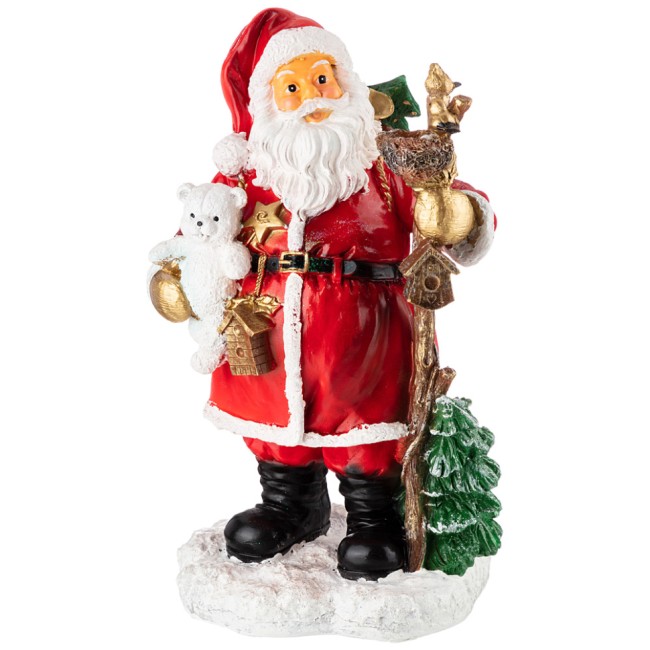 Дед мороз с гнездом птичек НФ296 Н-42,L-21см,В-21см